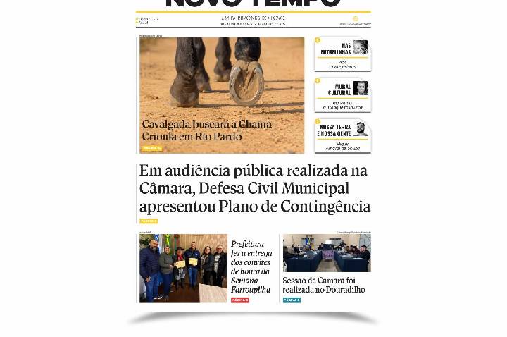 CLIQUE PARA LER A EDIÇÃO DE 14 DE AGOSTO