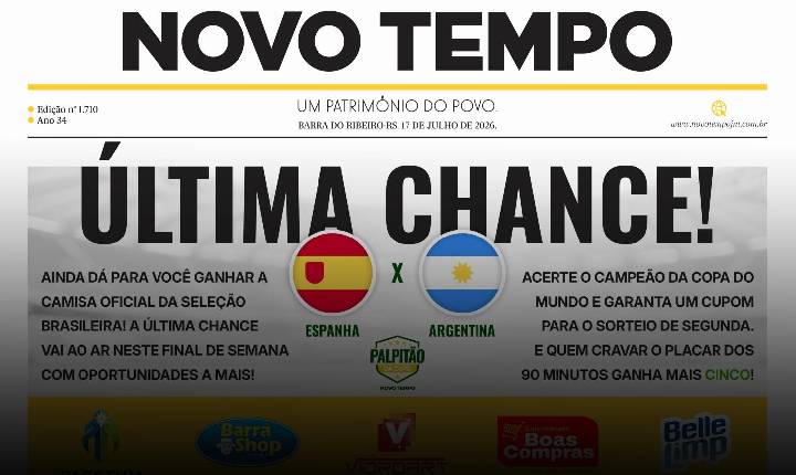 CLIQUE PARA LER A EDIÇÃO DE 17 DE JULHO