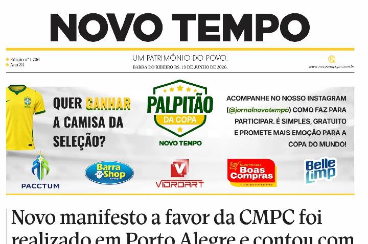 CLIQUE PARA LER A EDIÇÃO DE 19 DE JUNHO