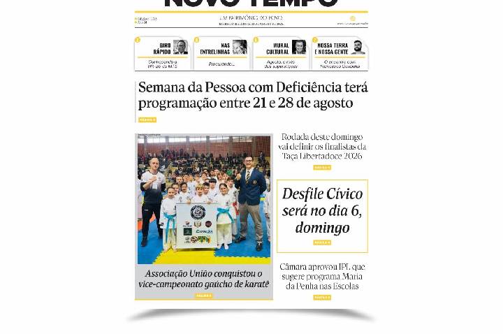CLIQUE PARA LER A EDIÇÃO DE 21 DE AGOSTO