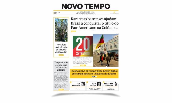CLIQUE PARA LER A EDIÇÃO DE 25 DE SETEMBRO