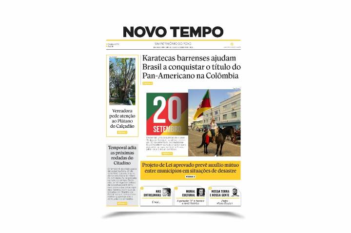 CLIQUE PARA LER A EDIÇÃO DE 25 DE SETEMBRO