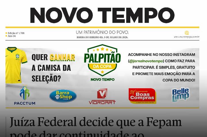CLIQUE PARA LER A EDIÇÃO DE 3 DE JULHO