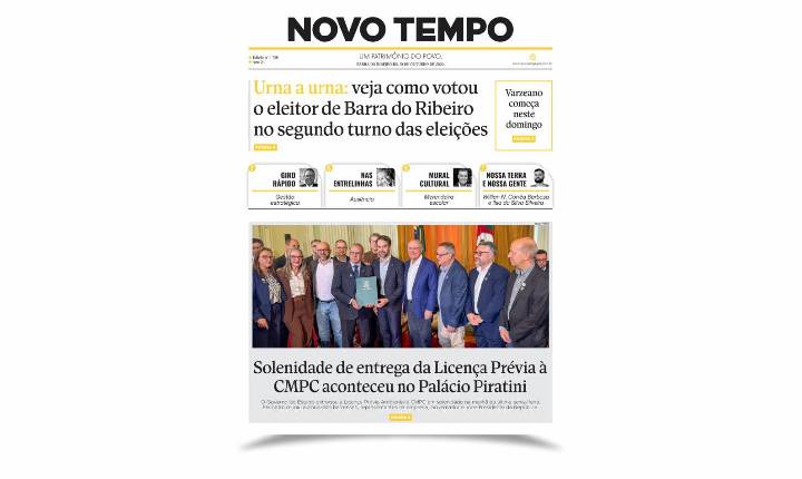 CLIQUE PARA LER A EDIÇÃO DE 30 DE OUTUBRO