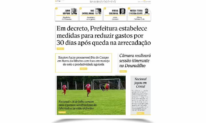 CLIQUE PARA LER A EDIÇÃO DE 7 DE AGOSTO