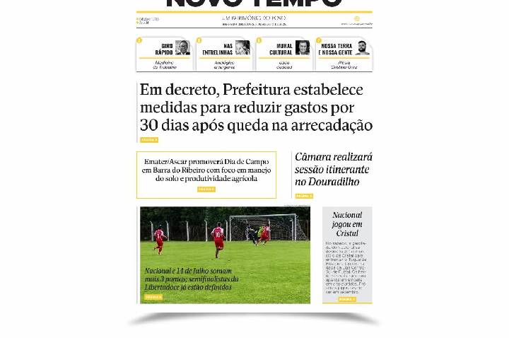 CLIQUE PARA LER A EDIÇÃO DE 7 DE AGOSTO