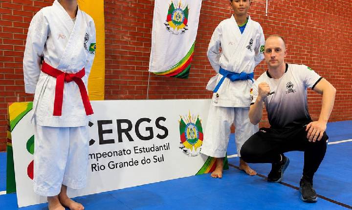 Dois atletas de Barra do Ribeiro são convocados para a Seleção Gaúcha Escolar de Karatê