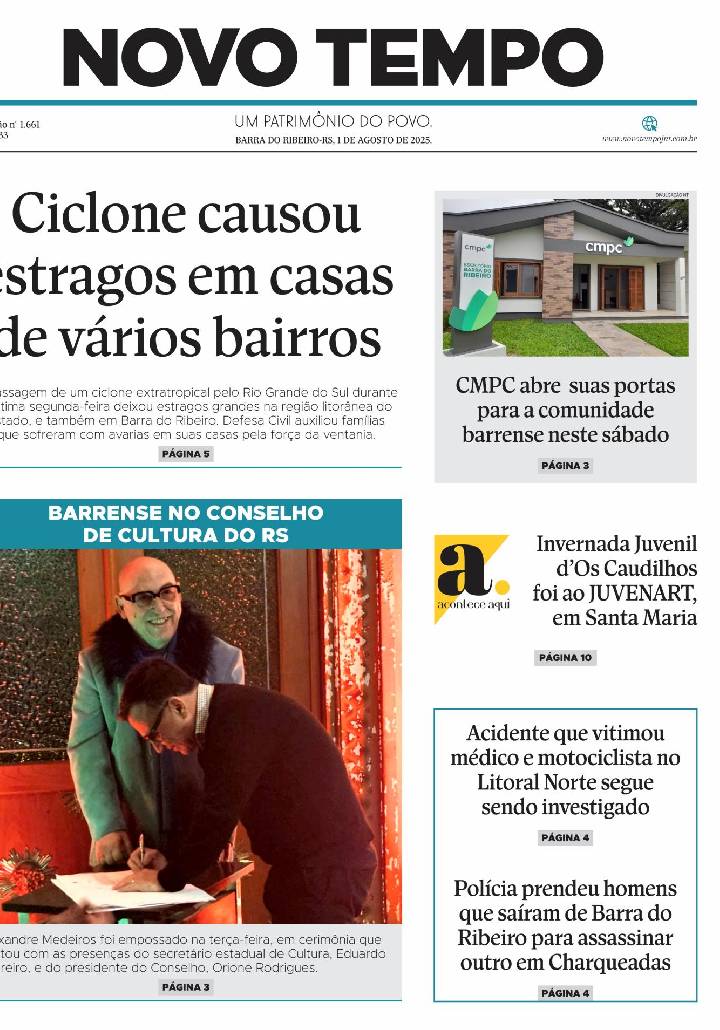Edição de 1 de agosto de 2025.