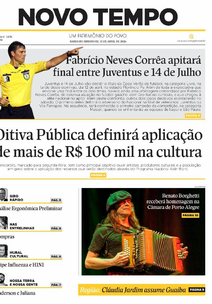 Edição de 10 de abril de 2026