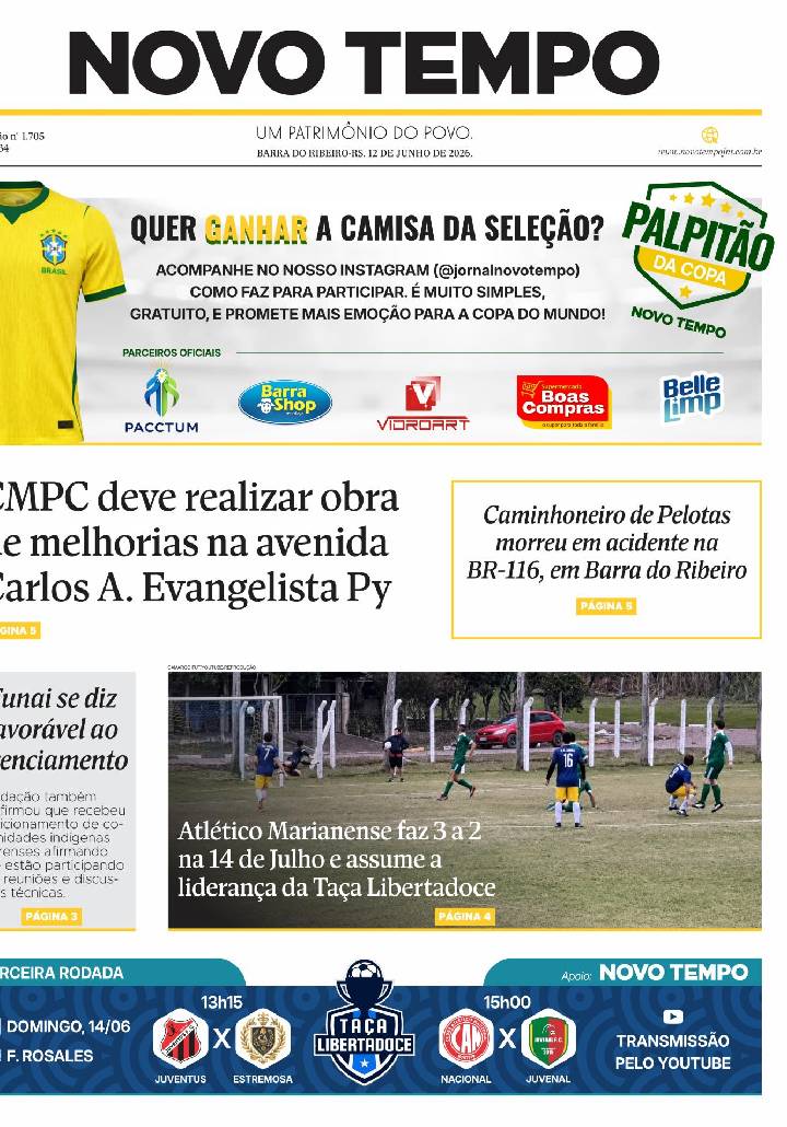 Edição de 12 de junho de 2026