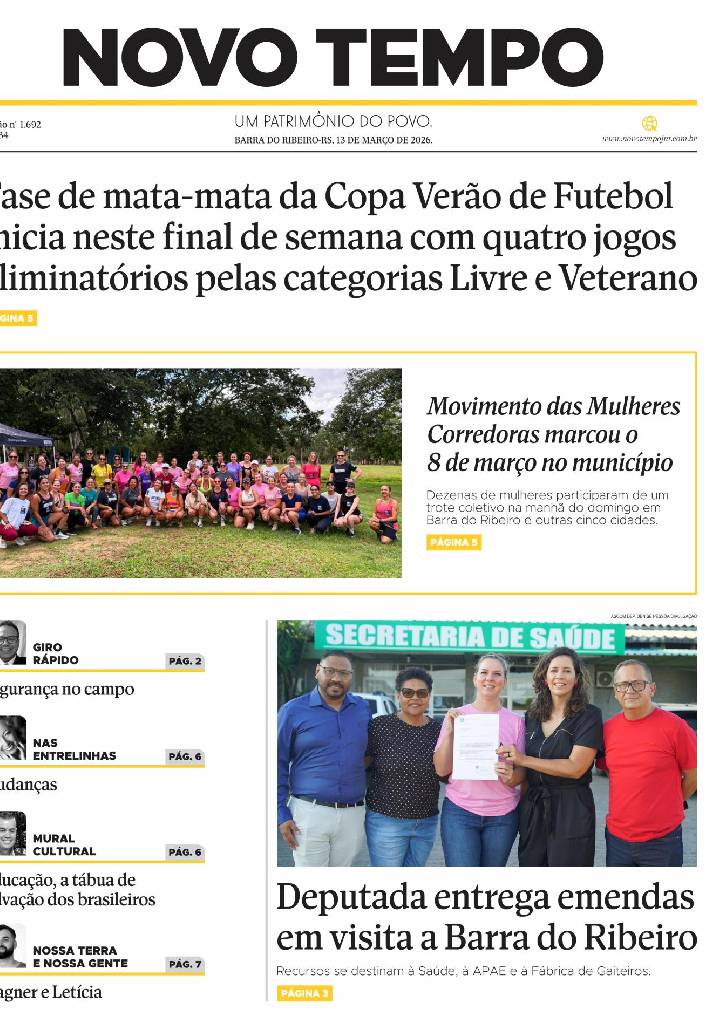 Edição de 13 de março de 2026