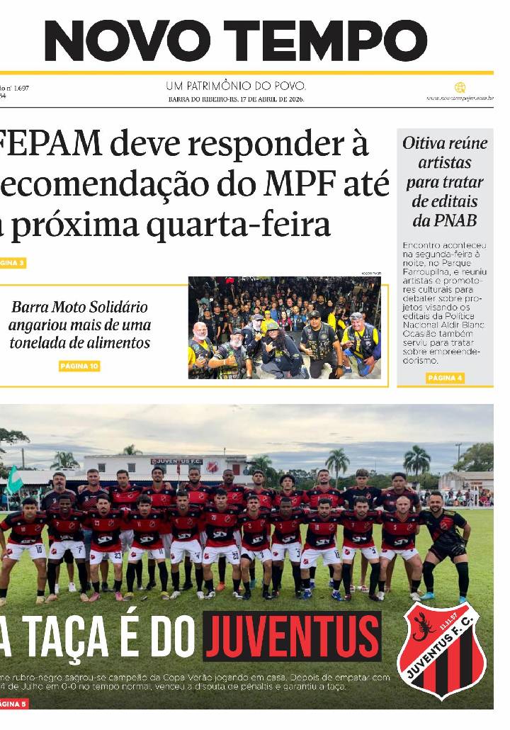 Edição de 17 de abril de 2026
