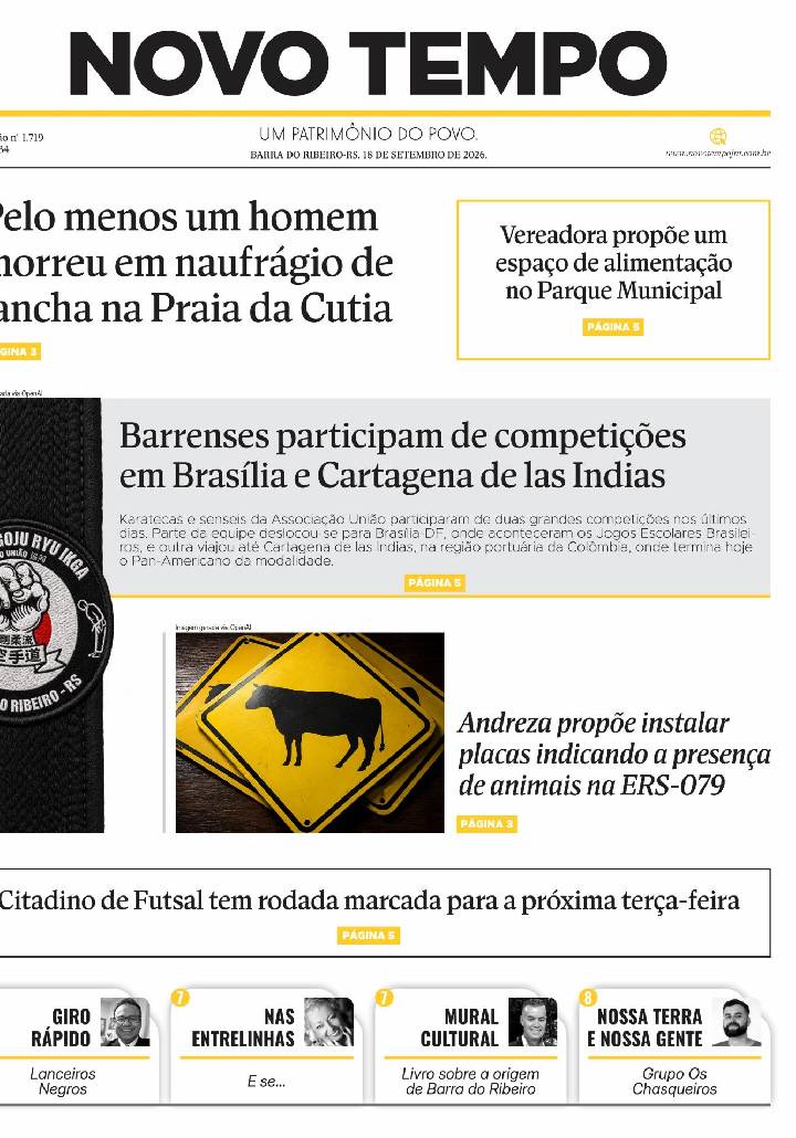 Edição de 18 de setembro de 2026