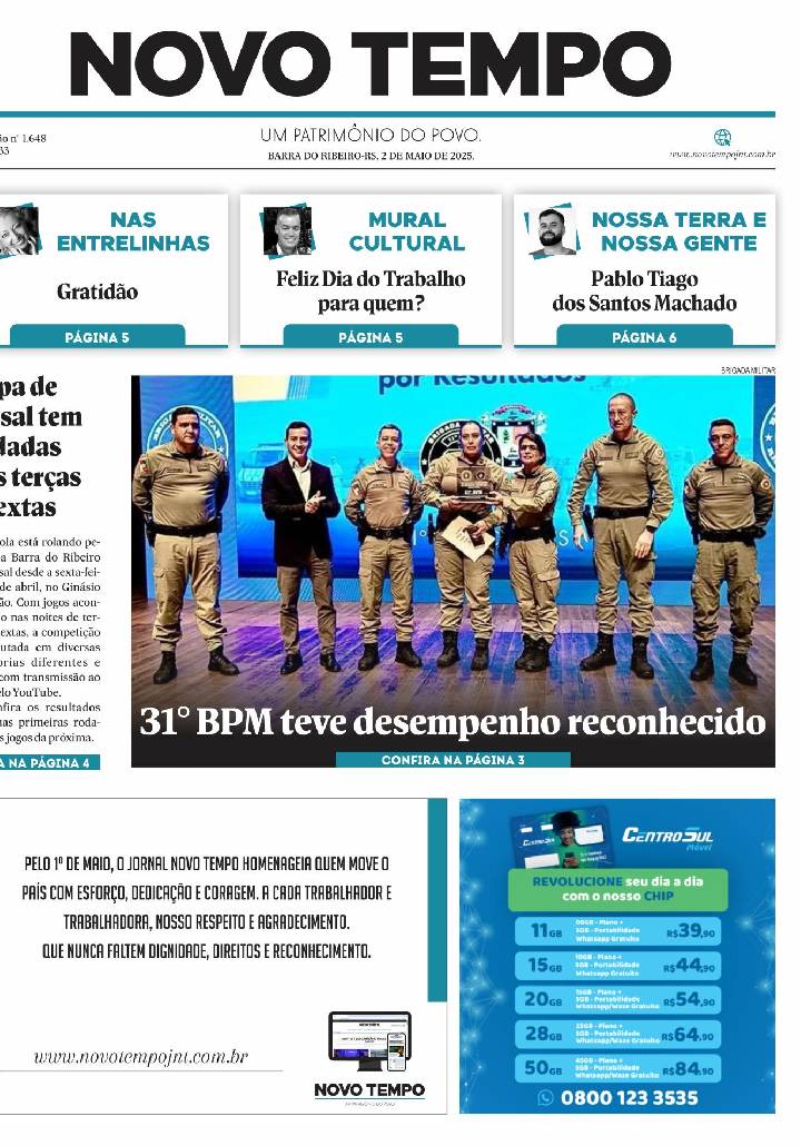 Edição de 2 de maio de 2025