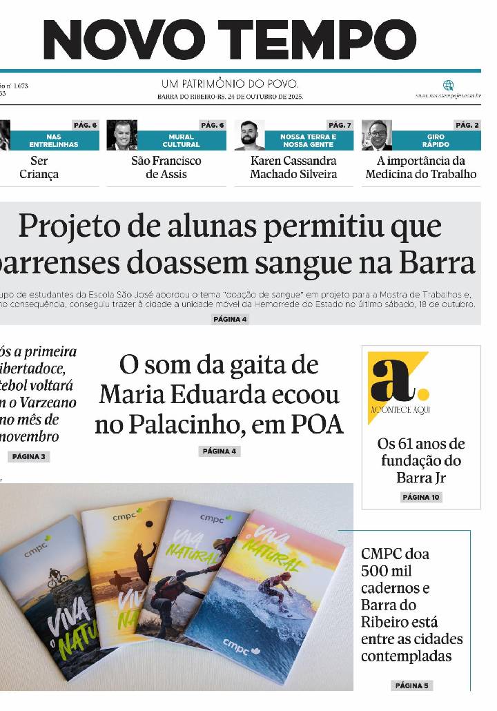 Edição de 24 de outubro de 2025.