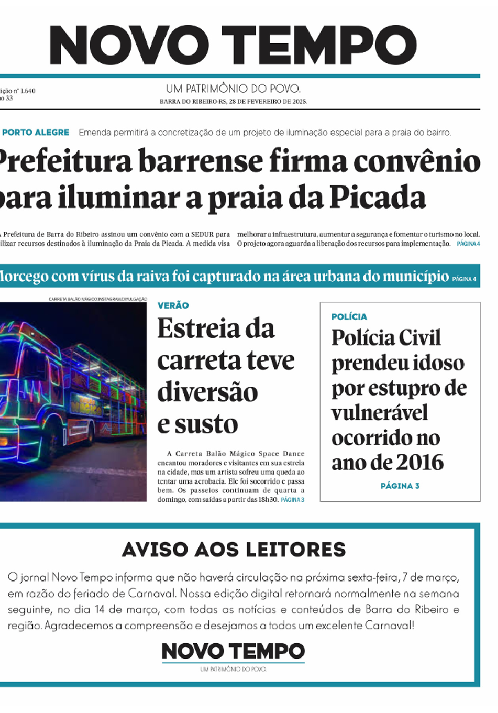 Edição de 28 de fevereiro de 2025.