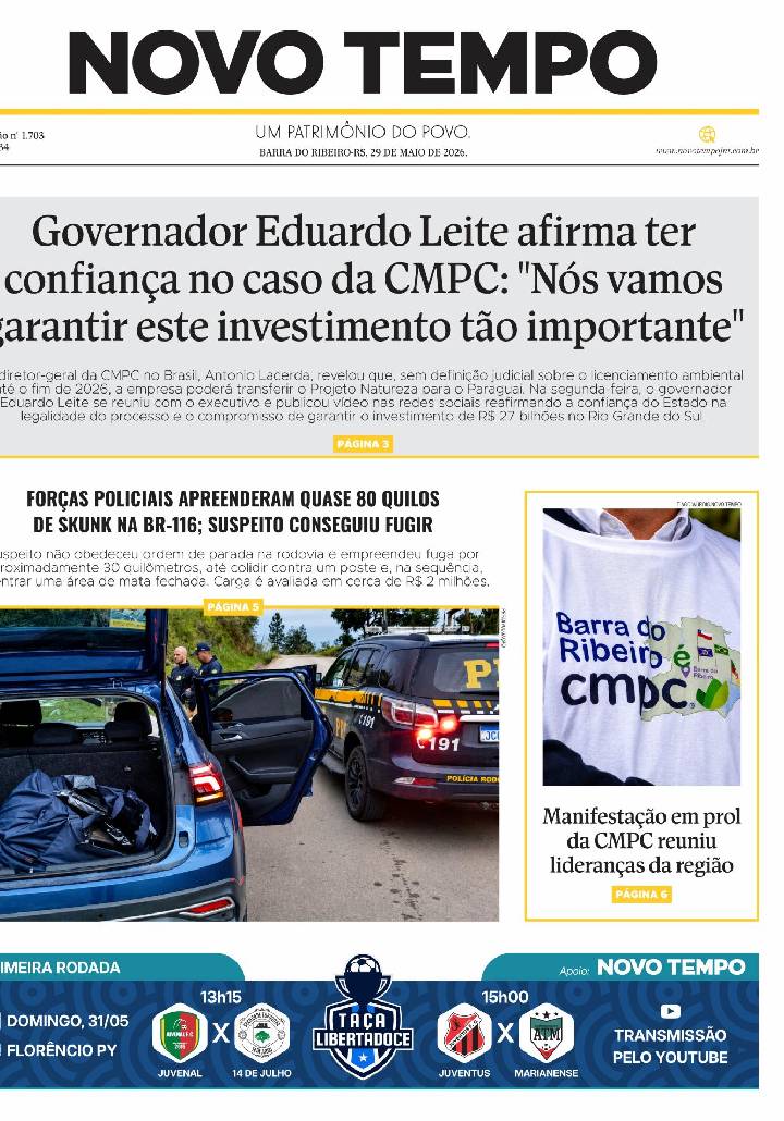 Edição de 29 de maio de 2026