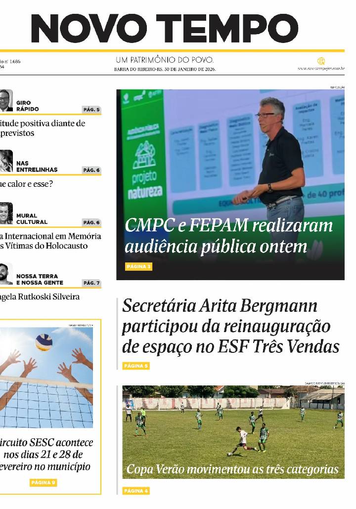 Edição de 30 de janeiro de 2026