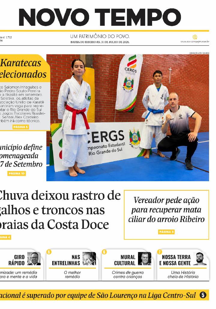 Edição de 31 de julho de 2026