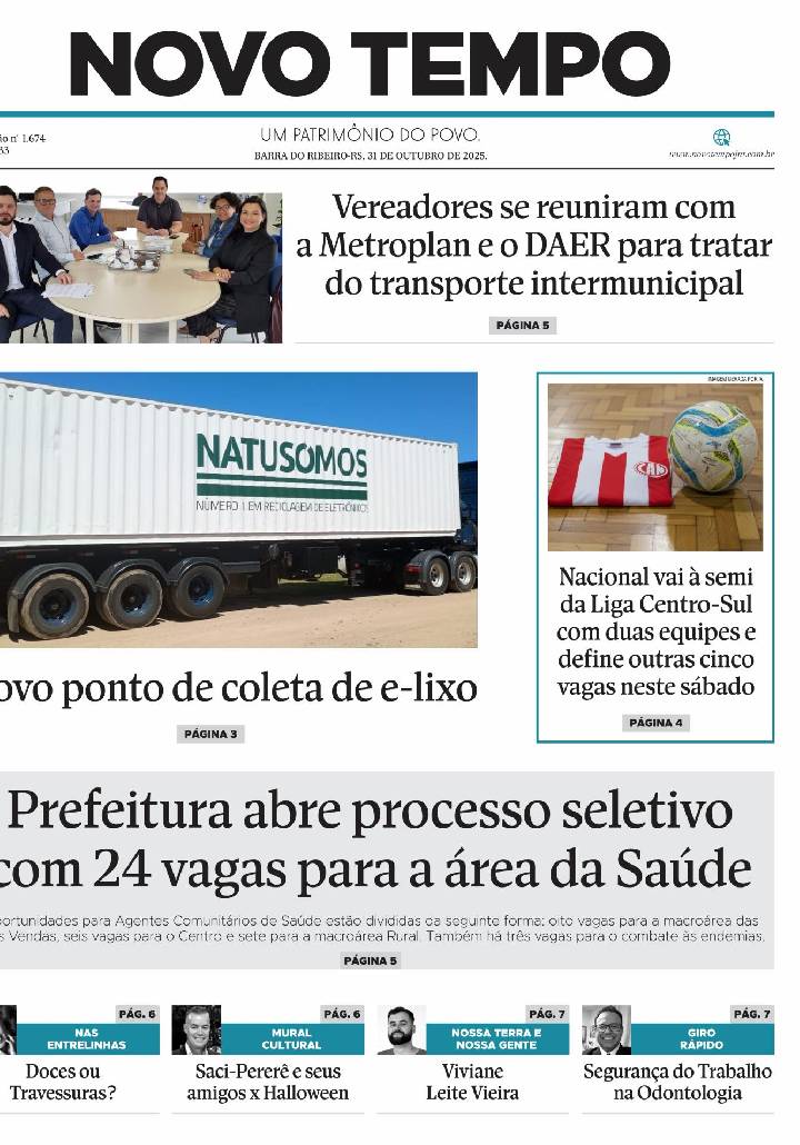 Edição de 31 de outubro de 2025.