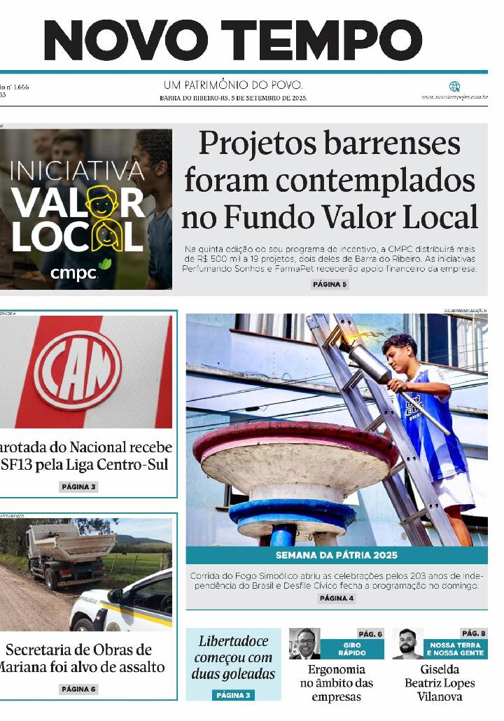 Edição de 5 de setembro de 2025.