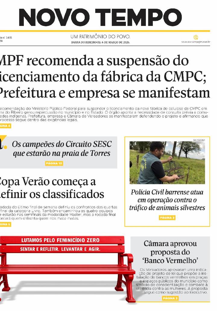 Edição de 6 de março de 2026