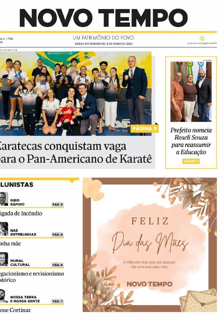 Edição de 8 de maio de 2026