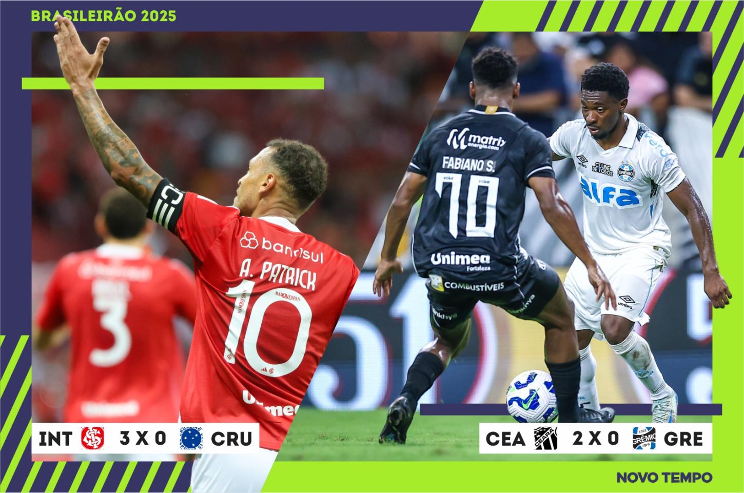 Inter é líder e Grêmio é 10° após segunda rodada do Brasileirão