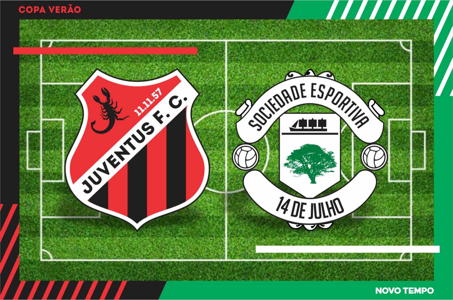 Juventus e 14 de Julho decidem hoje a Copa Verão de futebol
