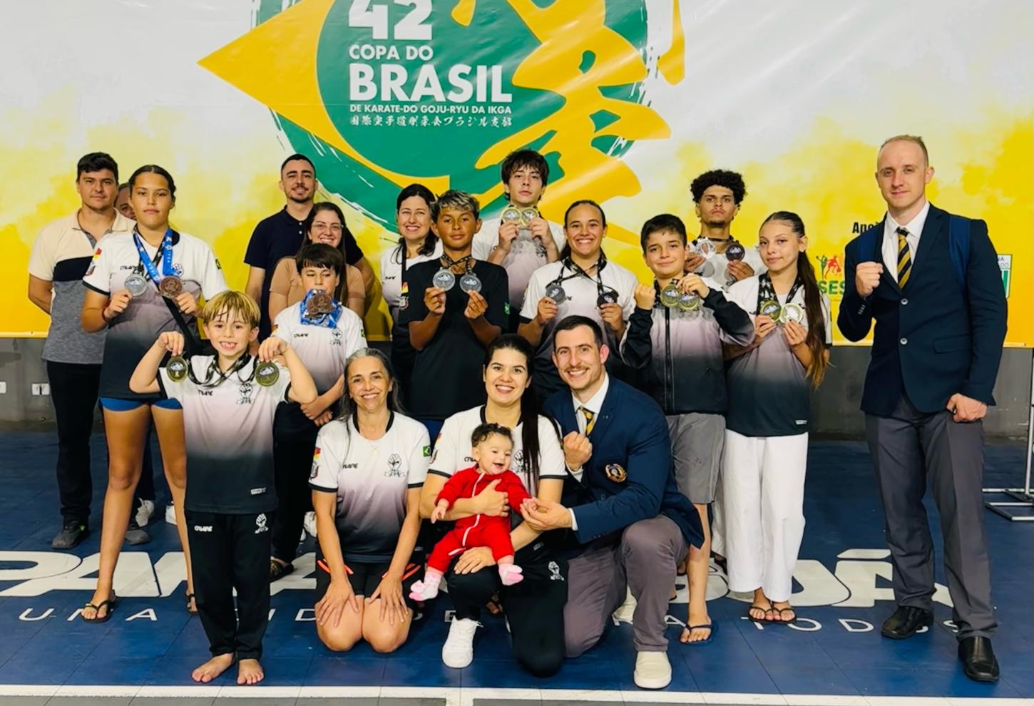 Associação União brilha na Copa do Brasil de Karatê e classifica nove atletas para o Pan-Americano na Colômbia