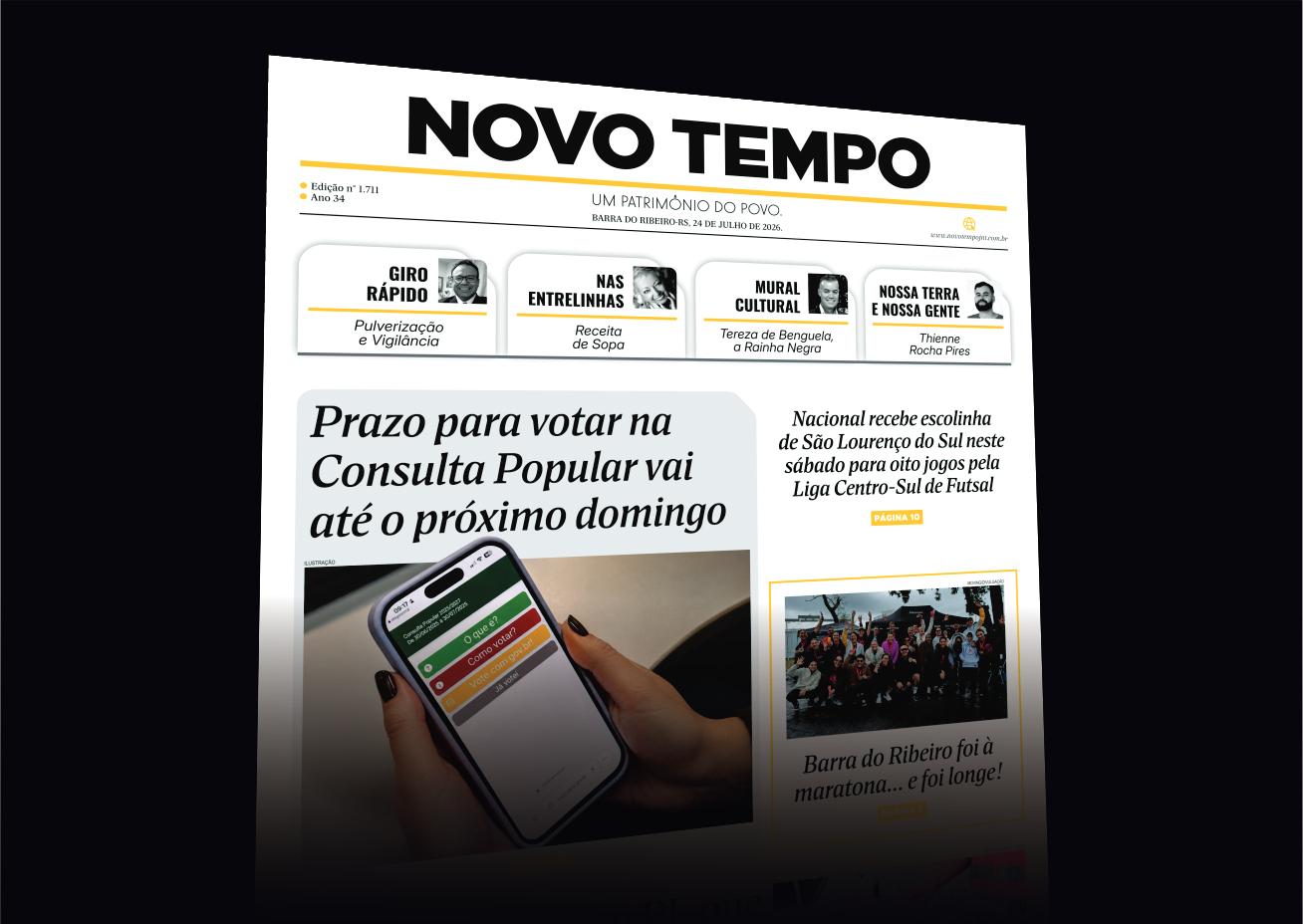 CLIQUE PARA LER A EDIÇÃO DE 24 DE JULHO