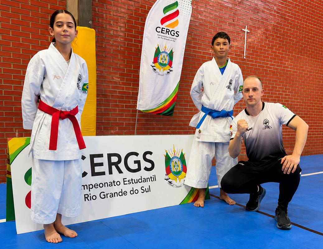 Dois atletas de Barra do Ribeiro são convocados para a Seleção Gaúcha Escolar de Karatê