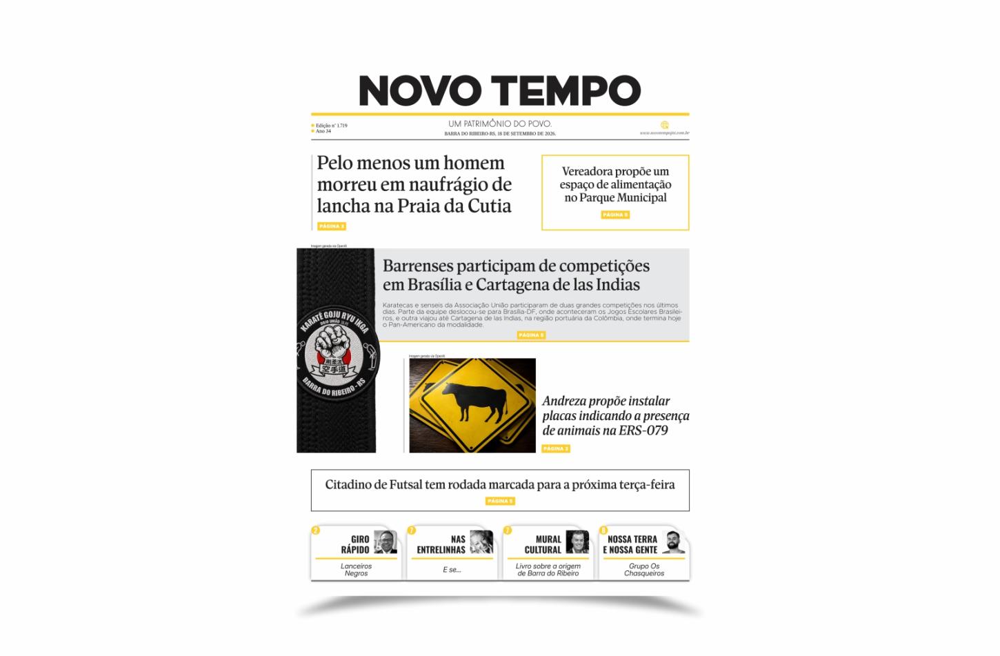 CLIQUE PARA LER A EDIÇÃO DE 18 DE SETEMBRO