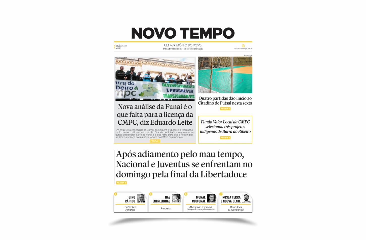 CLIQUE PARA LER A EDIÇÃO DE 4 DE SETEMBRO