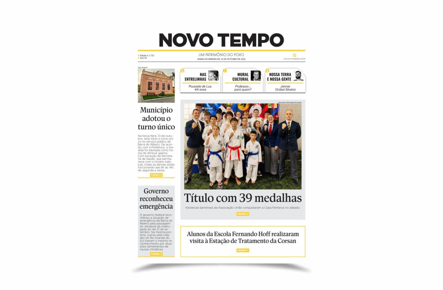 CLIQUE PARA LER A EDIÇÃO DE 16 DE OUTUBRO